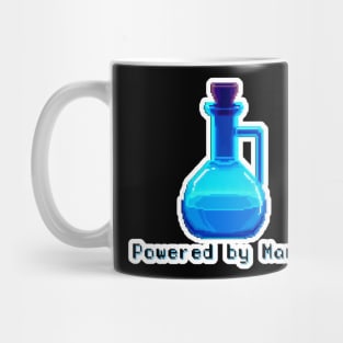 Blue Potion Bottle - Powered by Mana Mug